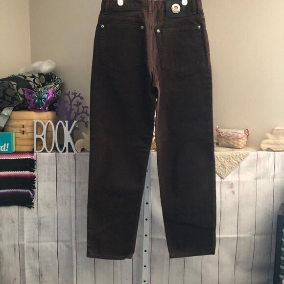 La Masini sz 31 / 30 Denim Jeans 100% Cotton Brown - Picture 4 of 12